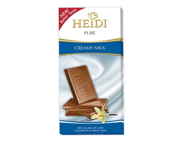 Tableta Chocolate Heidi Pure Creamy Milk 80 Grs 